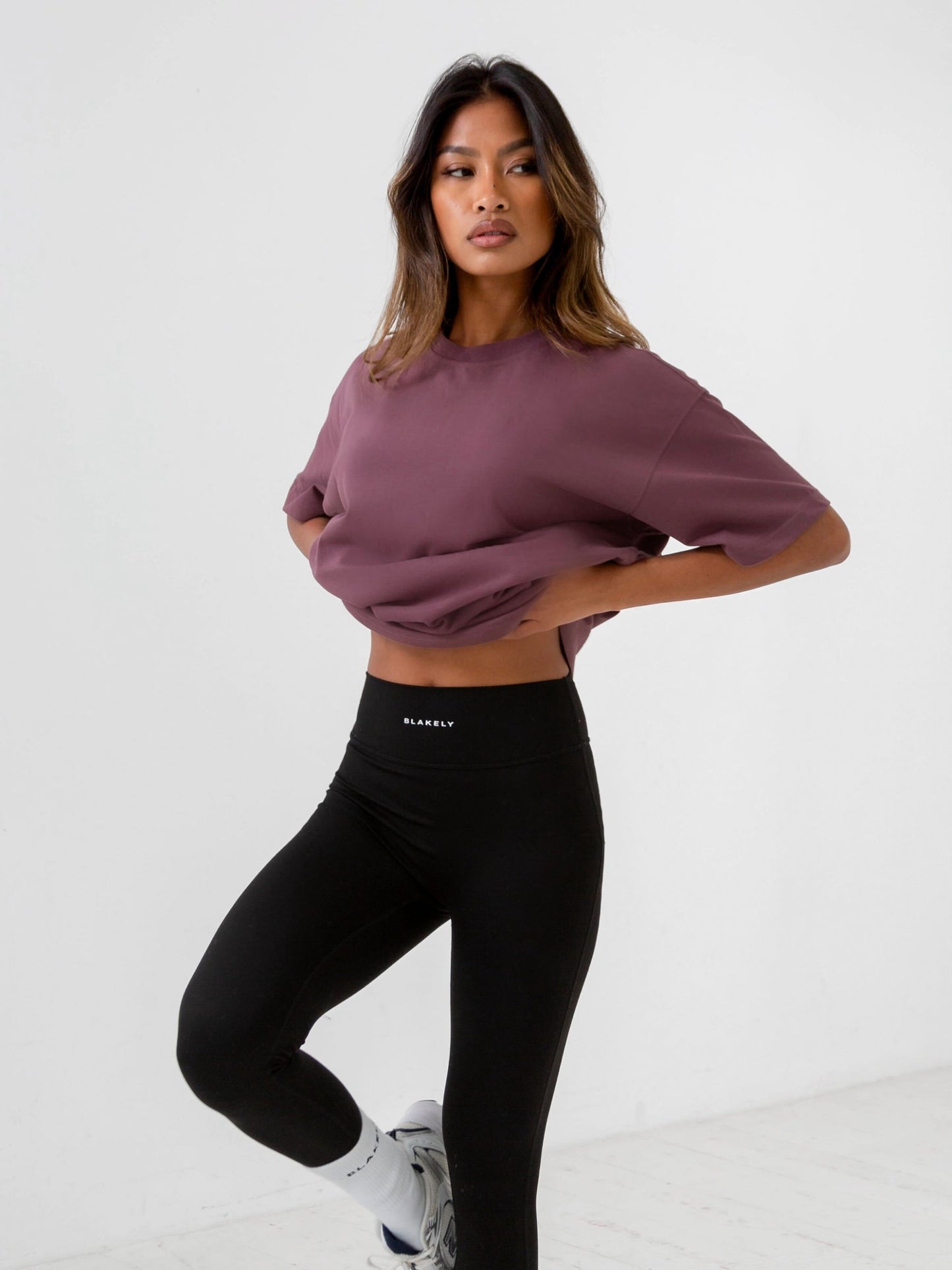 Isabel Oversized T-Shirt - Burgundy