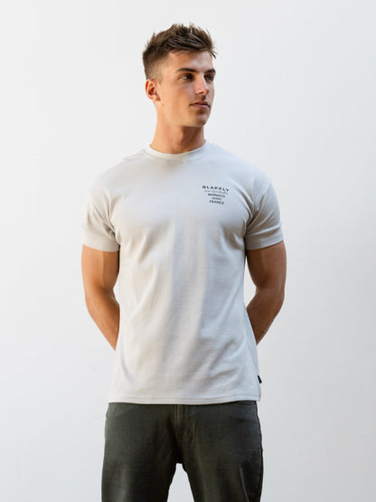 Monaco Relaxed T-Shirt - Stone Grey