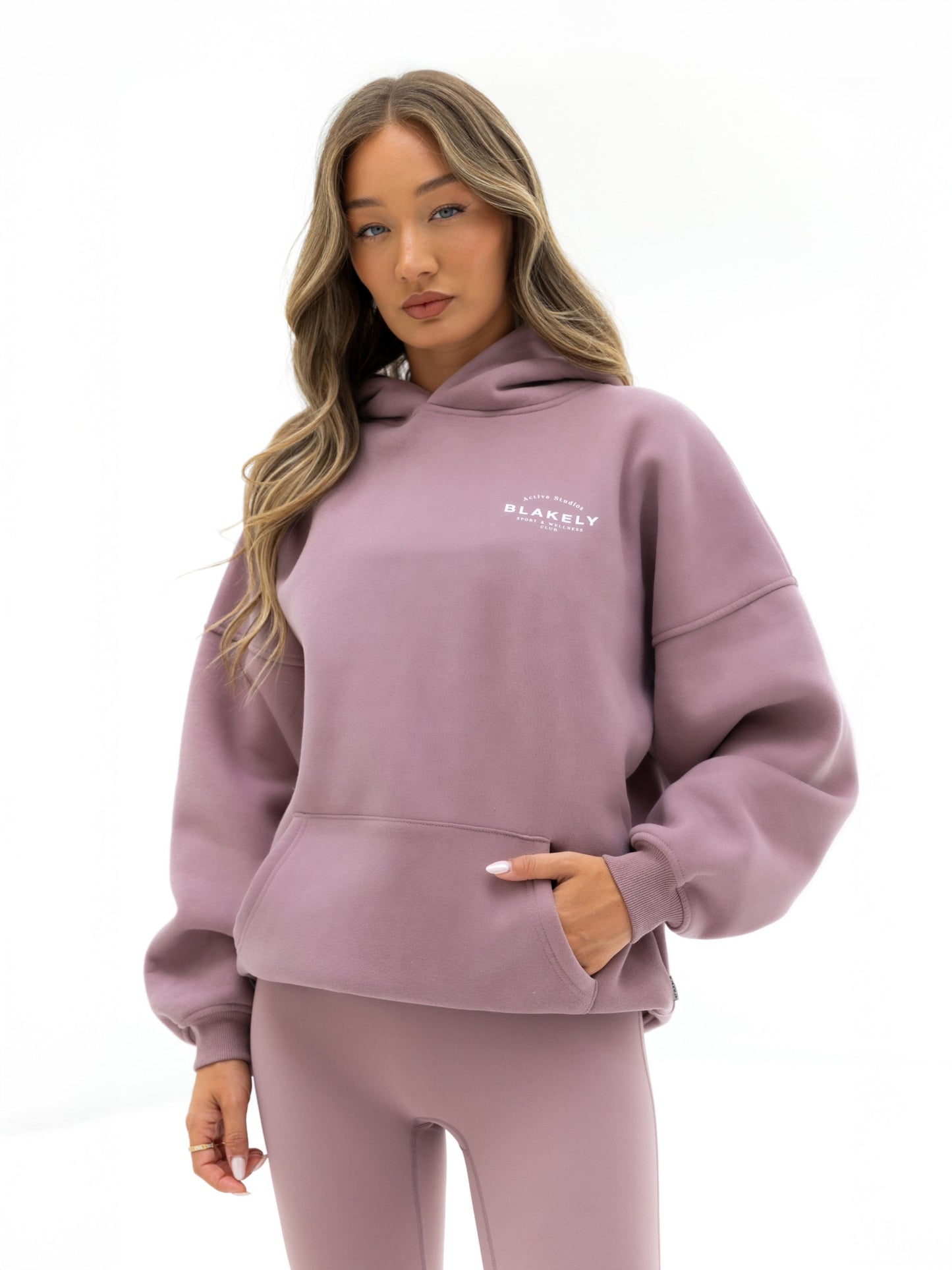 Active Studios Oversized Hoodie - Dusty Pink