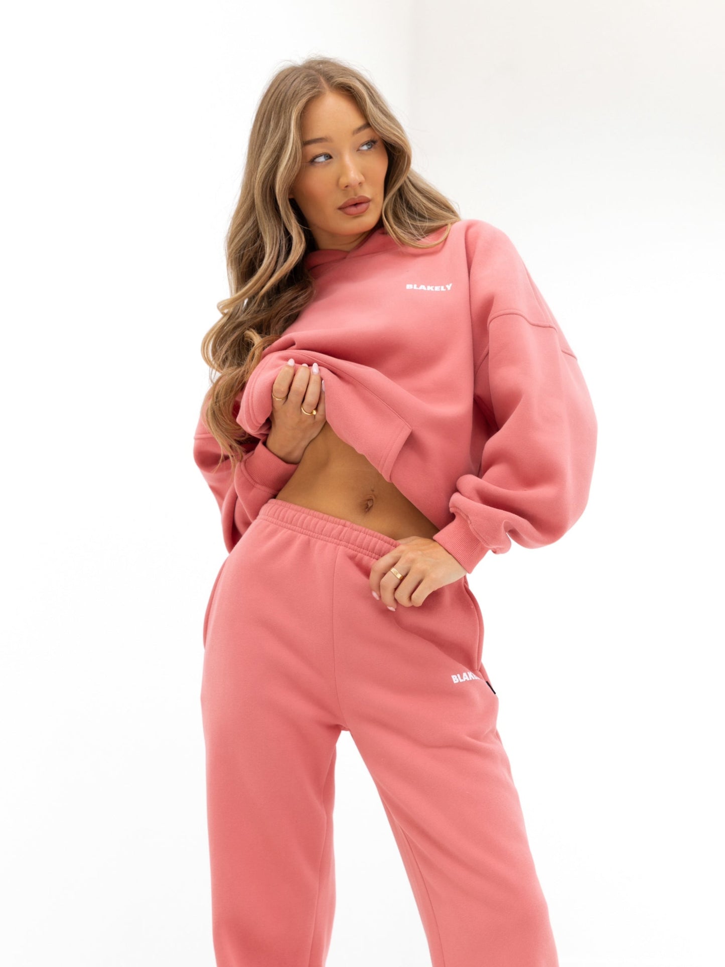 Amelie Oversized Hoodie - Sunrise Coral