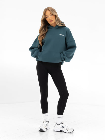 Amelie Oversized Hoodie - Teal Green