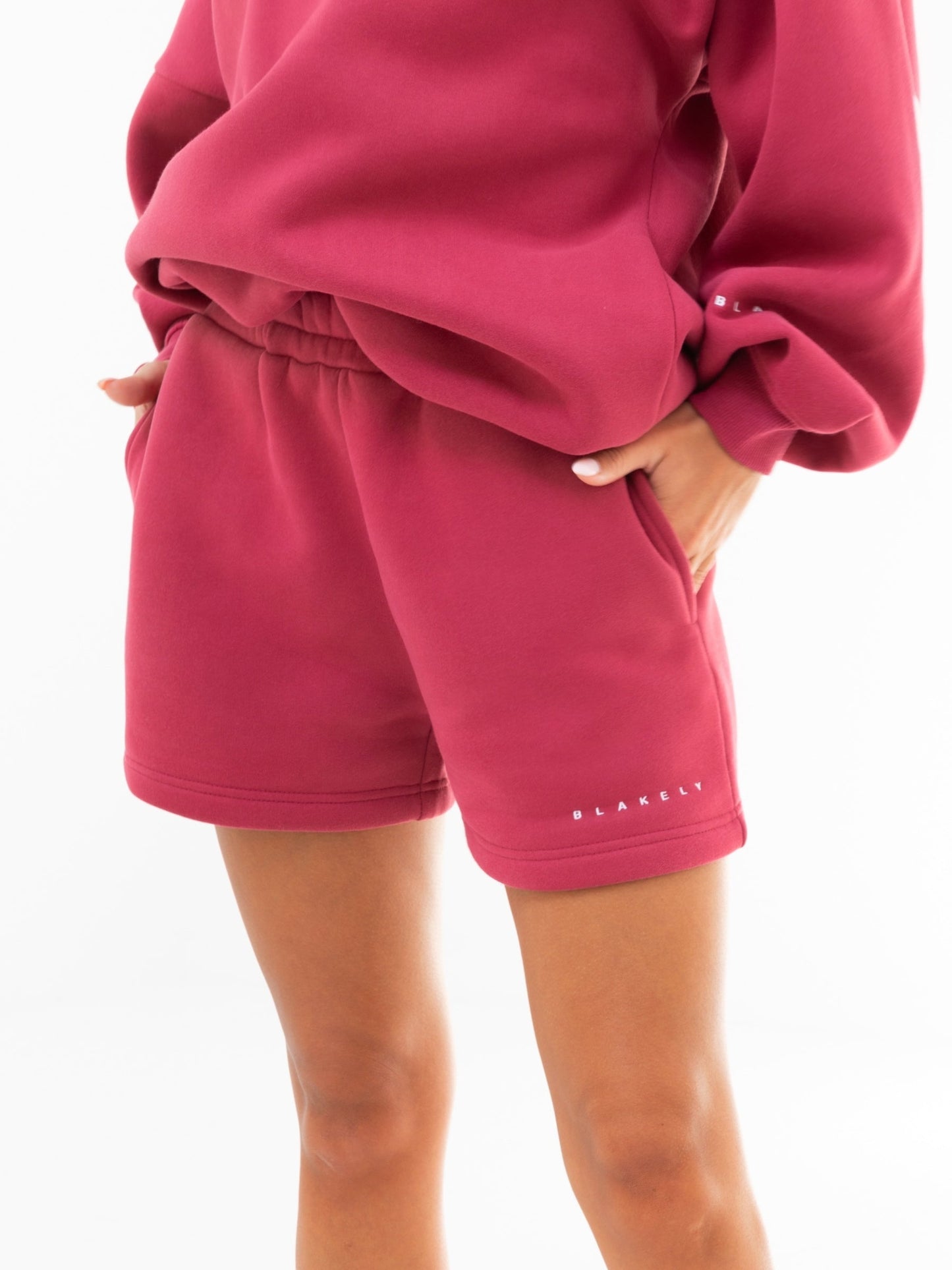Isabel Jogger Shorts - Deep Pink