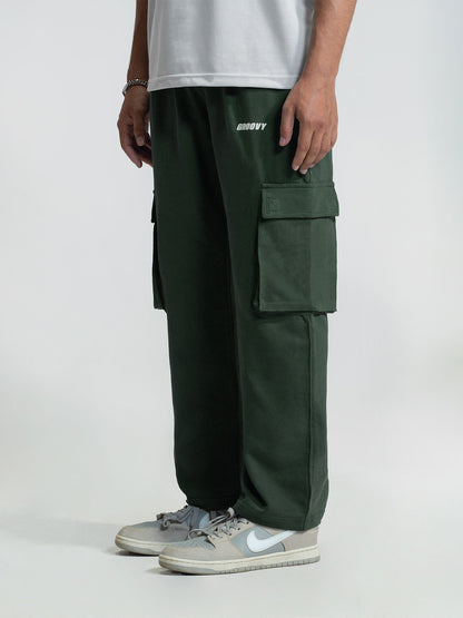 Olive Green Cargo Trousers