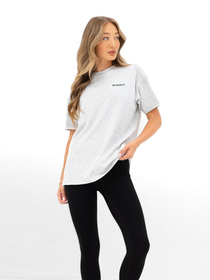 Amelie Oversized T-Shirt - Marl Grey