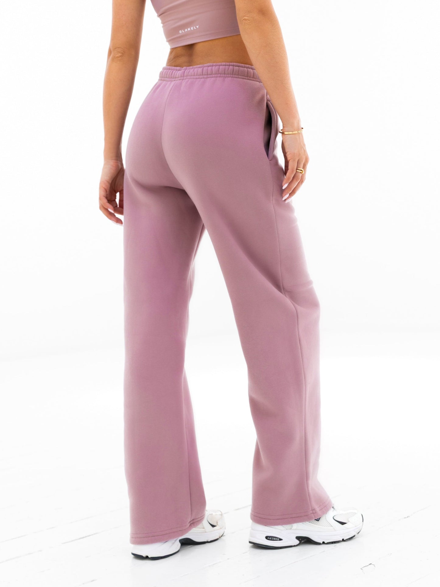 Active Studios Wide Leg Sweatpants - Dusty Pink
