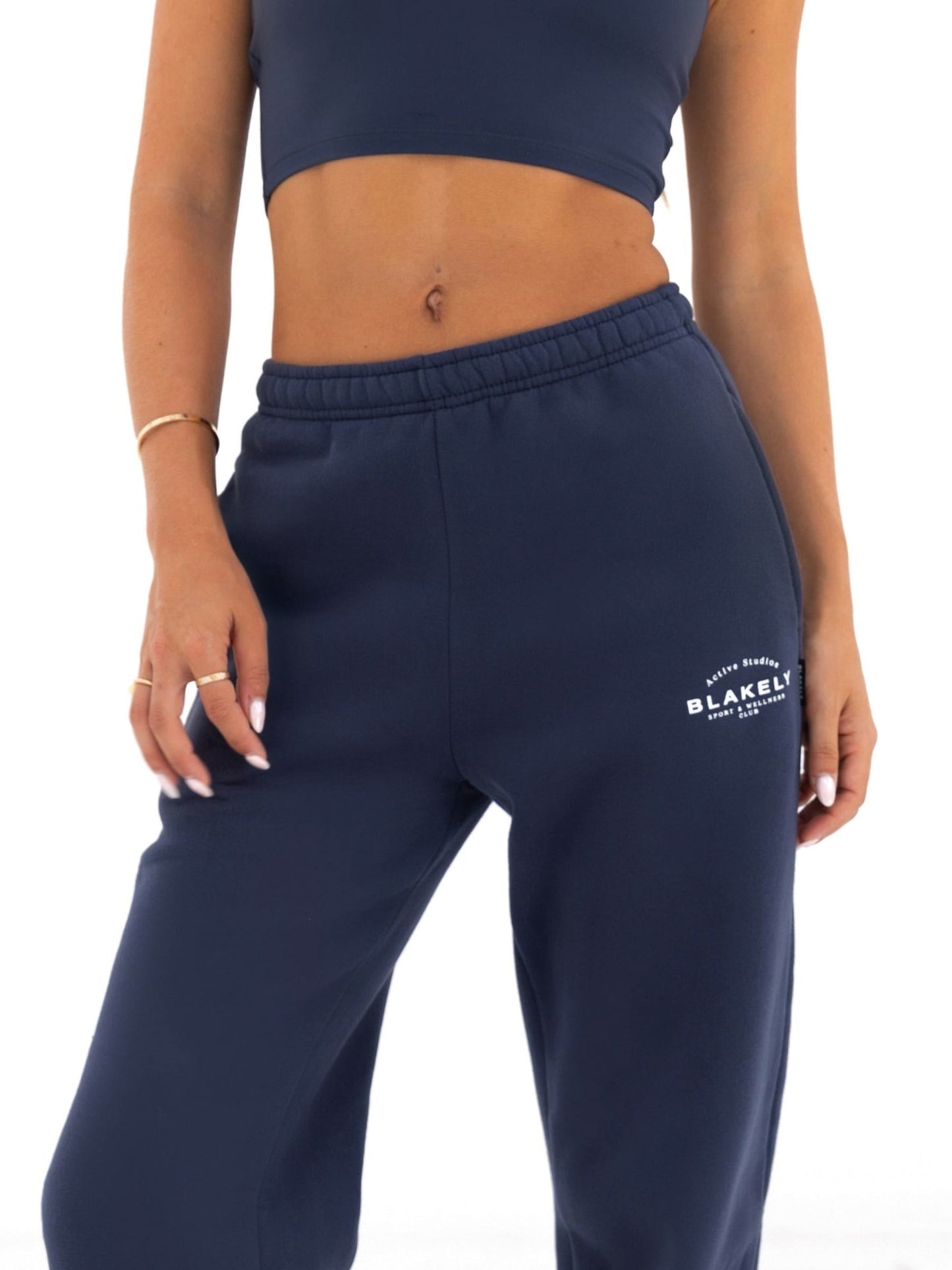 Active Studios Wide Leg Sweatpants - True Navy