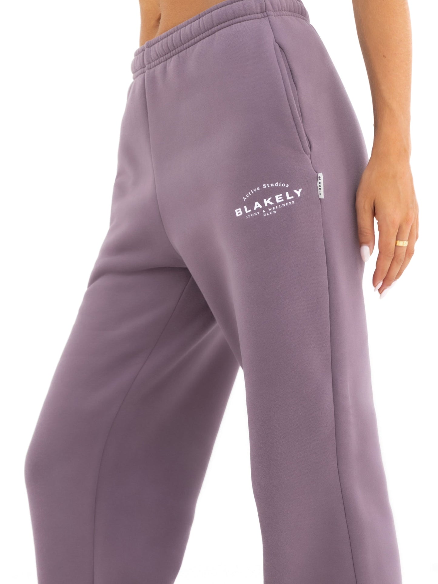 Active Studios Wide Leg Sweatpants - Grape