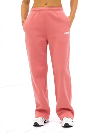 Amelie Wide Leg Sweatpants - Sunrise Coral