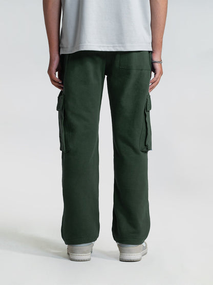Olive Green Cargo Trousers
