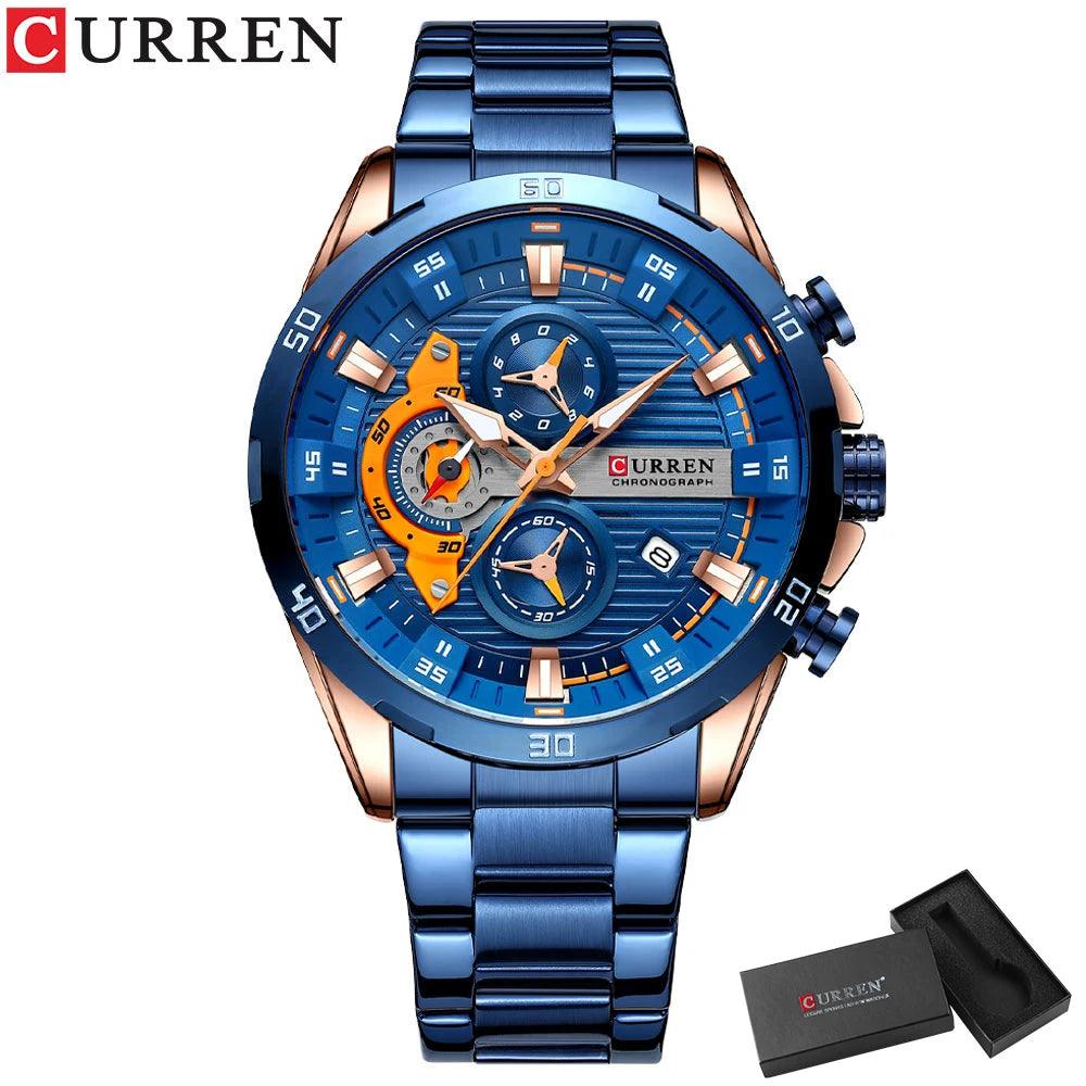 CURREN Stainless Steel With Chronograph C8402