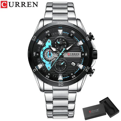 CURREN Stainless Steel With Chronograph C8402