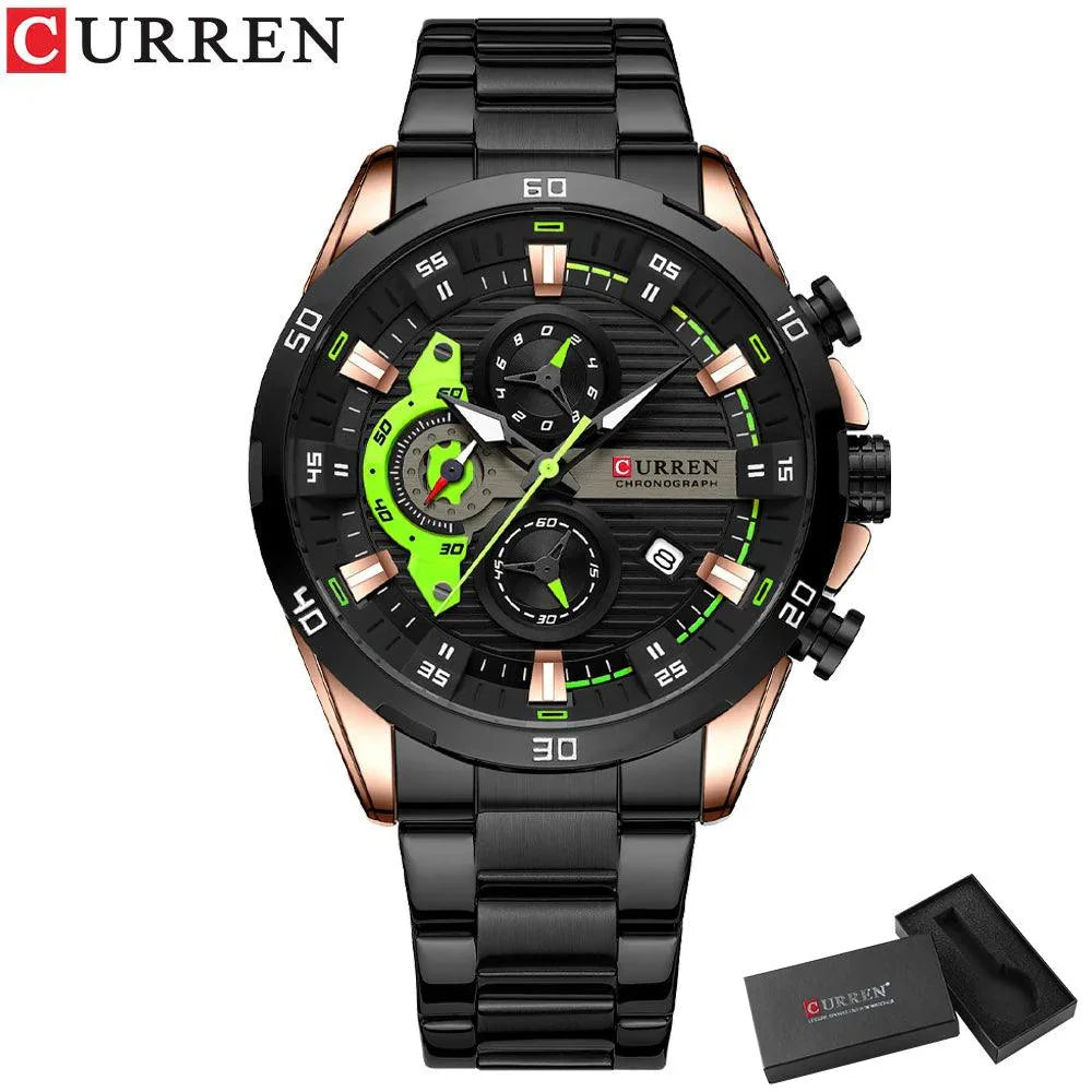 CURREN Stainless Steel With Chronograph C8402