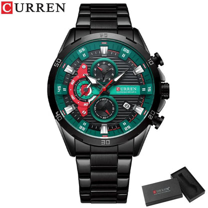 CURREN Stainless Steel With Chronograph C8402