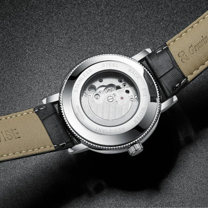 TEVISE T612 Automatic Watch Man Moon Phase Luminous Mechanical Wristwatches Tourbillon Fashion Wrist Watch for Men zegarek meski