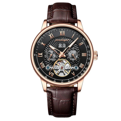 POEDAGAR 1409 Automatic Mechanical Hollow Watch