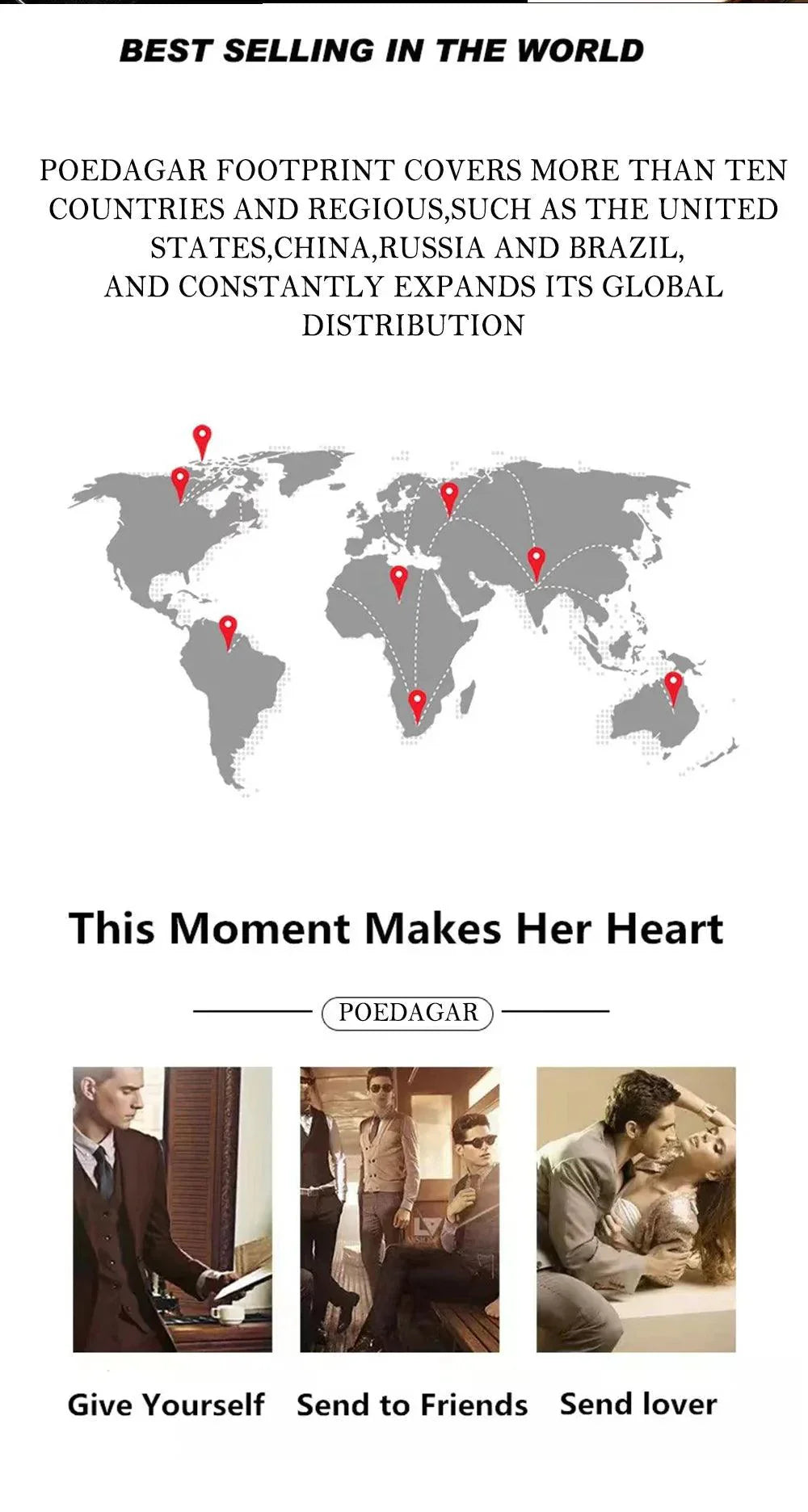 POEDAGAR 936L Luxury Man Wristwatch Waterproof, Luminous, Date & Week