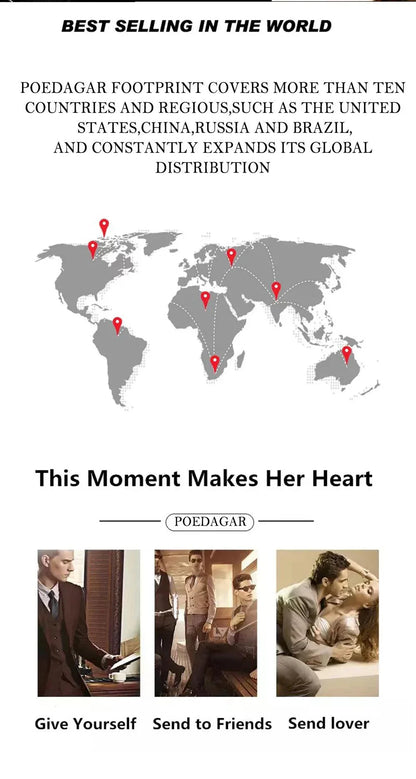 POEDAGAR 936L Luxury Man Wristwatch Waterproof, Luminous, Date & Week