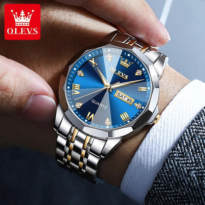 OLEVS 9931 Rhombus Mirror Original Quartz Watch