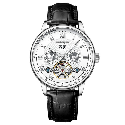 POEDAGAR 1409 Automatic Mechanical Hollow Watch