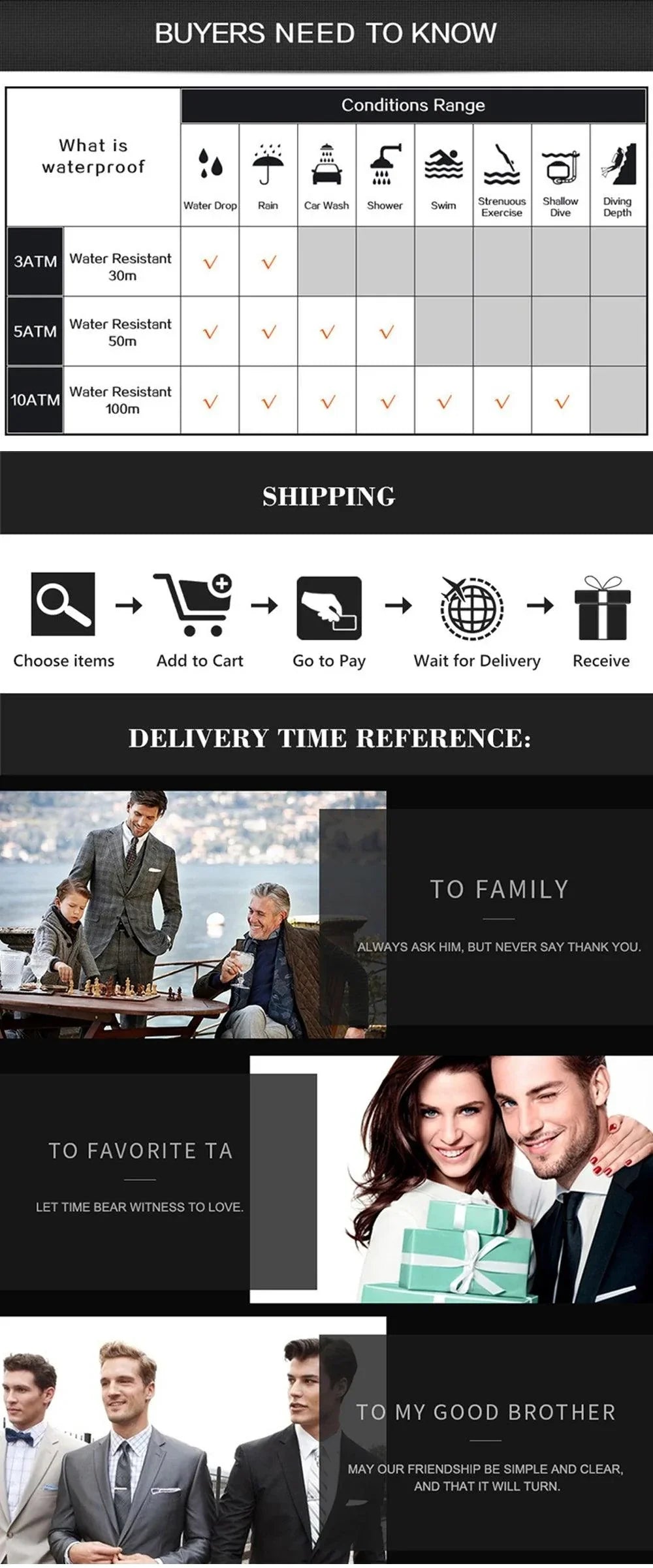 POEDAGAR 936L Luxury Man Wristwatch Waterproof, Luminous, Date & Week