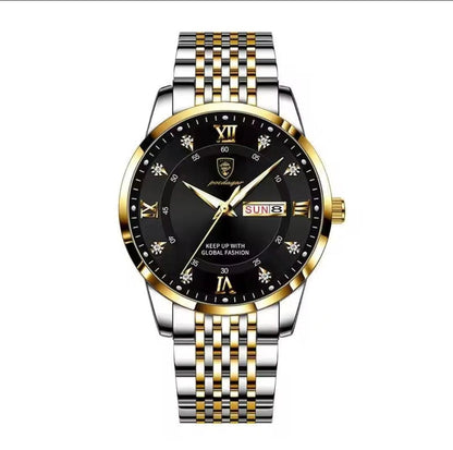 POEDAGAR 836 Stainless Steel Luxury Wrist Watch